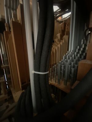 Hausorgel 6/III/P + 2 Tr. + plus Unitlade 12/III/P